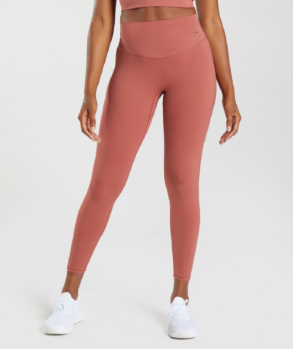 Leggins Gymshark Elevate Mujer Rosas Marrones | CO 2816KOR